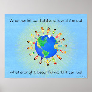 Póster Poster del mundo brillante
