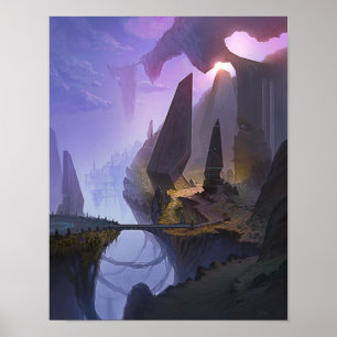 Póster Poster del mundo de fantasía 11x14