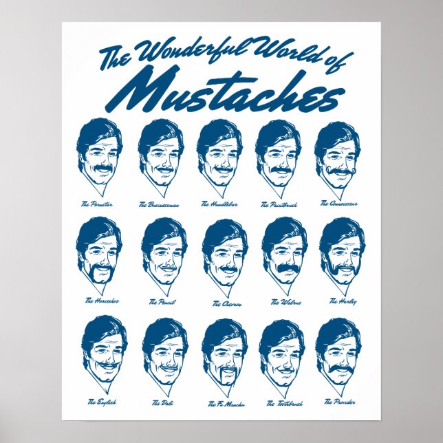 Póster Poster del Mundo de Mustaches (Frente)