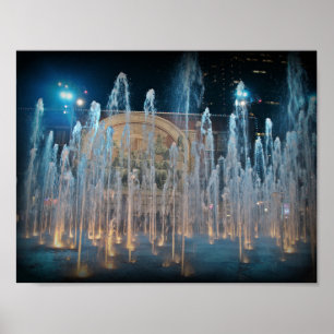 Póster Poster del Mural de Sendero de Chisholm Square Sun