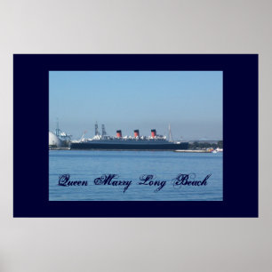 Póster Poster del muro Queen Mary Long Beach