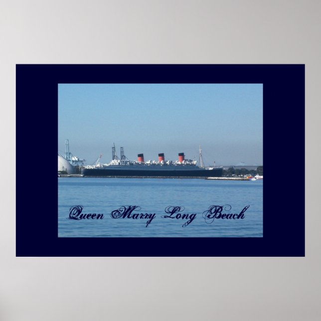 Póster Poster del muro Queen Mary Long Beach (Frente)