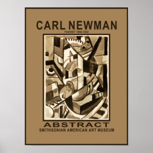 Póster Poster del Museo del Resumen de Carl Newman