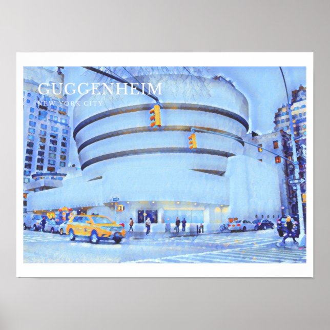 Póster Poster del Museo Guggenheim, Nueva York (Frente)