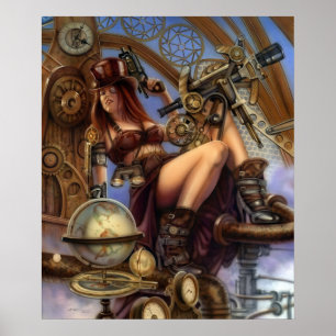 Póster ¡Poster del navegador de Steampunk!