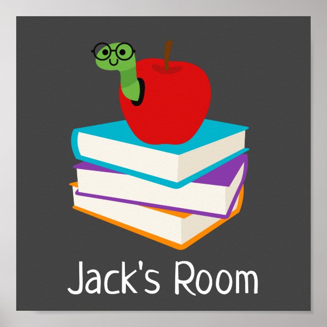 Póster Poster del nombre de la habitación del niño con ra (Frente)