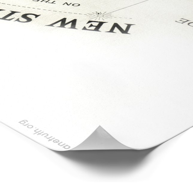 Póster Poster del 'NUEVO MAPA ESTÁNDAR DEL MUNDO' de Glea (Esquina)