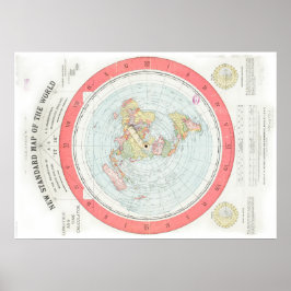 Póster Poster del 'NUEVO MAPA ESTÁNDAR DEL MUNDO' de Glea