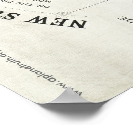 Póster Poster del "NUEVO MAPA ESTÁNDAR DEL MUNDO" de Glea