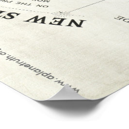 Póster Poster del "NUEVO MAPA ESTÁNDAR DEL MUNDO" de Glea