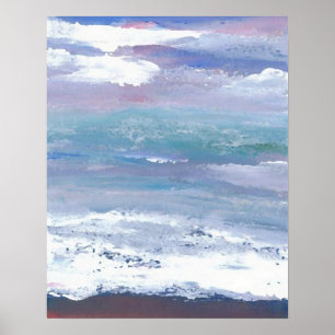 Póster Poster del océano de CricketDiane - mar Moonscape