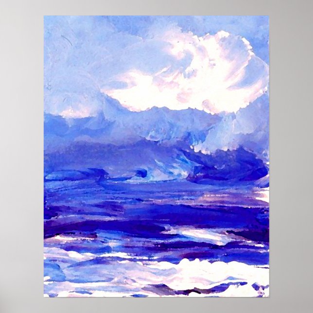 Póster Poster del océano Diane de Cricket - El paisaje ma (Frente)