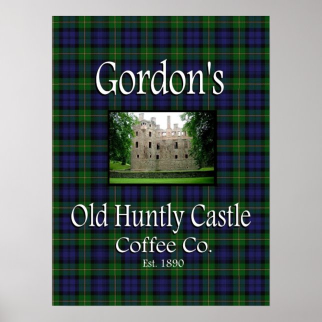 Póster Poster del Old Huntly Castle Coffee Co. (Frente)
