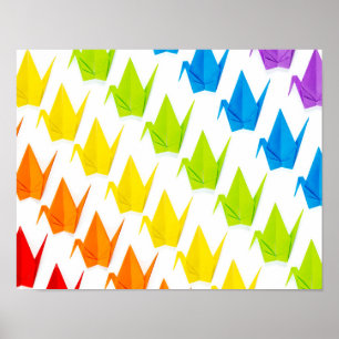 Póster Poster del orgullo de Origami