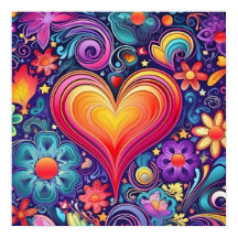 Poster del Orgullo del Corazón Arcoiris