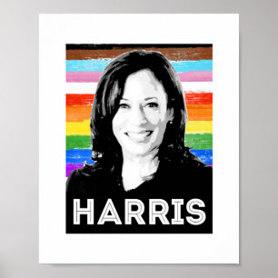 Póster Poster del orgullo Harris inclusivo