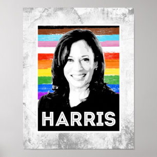 Póster Poster del orgullo Harris inclusivo