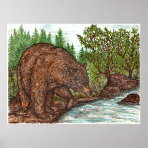 Póster Poster del oso