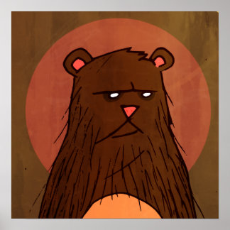 Póster poster del oso de acción