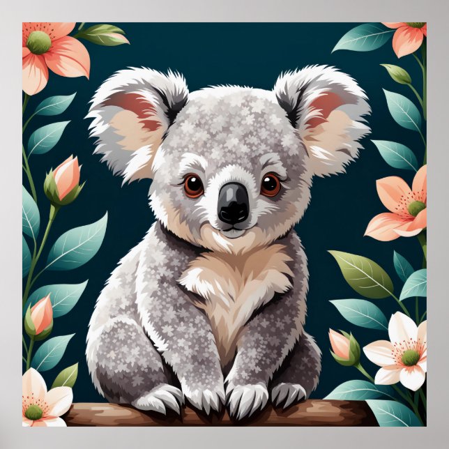 Póster Poster del oso de Koala (Frente)