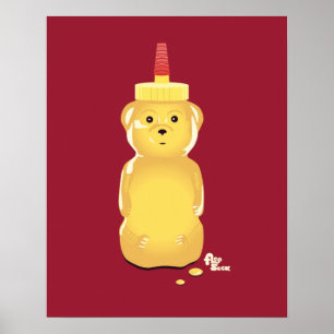 Póster Poster del oso de miel