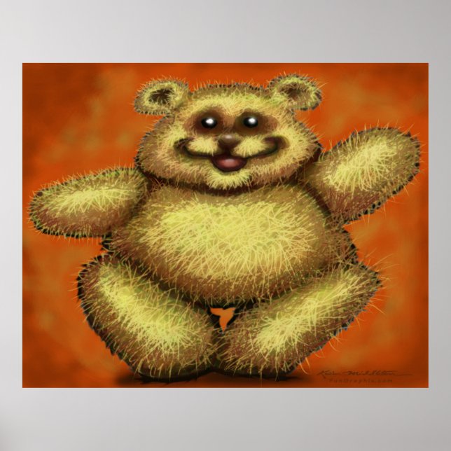 Póster Poster del oso difuso (Frente)