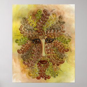 Póster Poster del otoño de Greenman