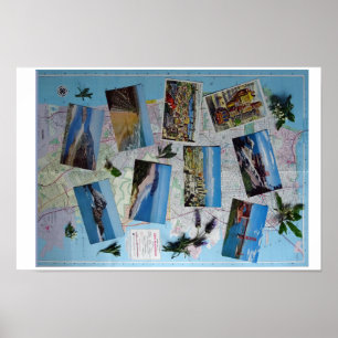 Póster Poster del paisaje vintage de San Francisco