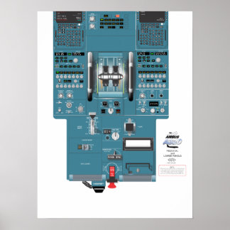 Póster Poster del panel inferior del elevalunas A320
