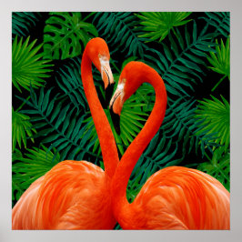 Póster Poster del Paraíso de Flamingo