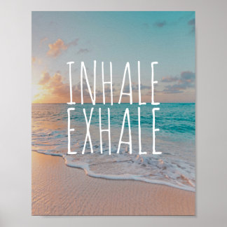 Póster Poster del Paraíso de Playa Caribe de Inhale Exhal