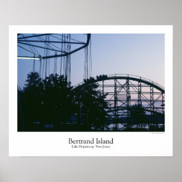 Póster Poster del parque de atracciones Bertrand Island
