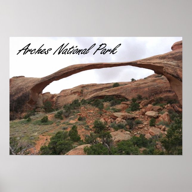 Póster Poster del Parque Nacional Arches (Frente)