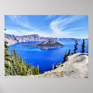 Póster Poster del Parque Nacional Crater Lake