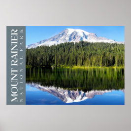 Póster Poster del Parque Nacional de Rainier, Washington