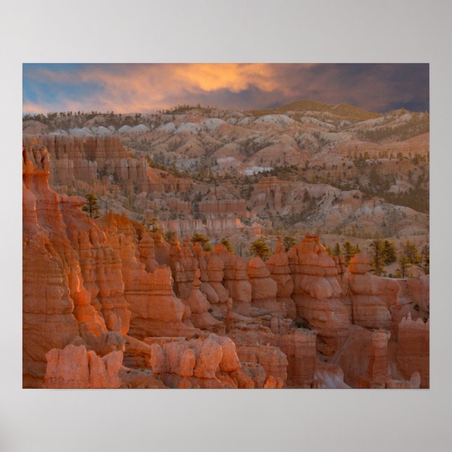 Póster Poster del Parque Nacional del Cañón de Bryce (Frente)