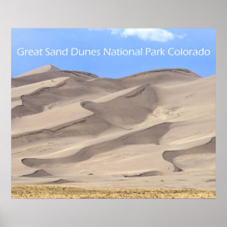 Póster Poster del Parque Nacional Great Sand Dunes
