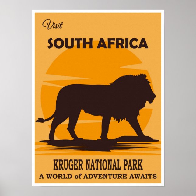 Póster Poster del Parque Nacional Kruger (Frente)