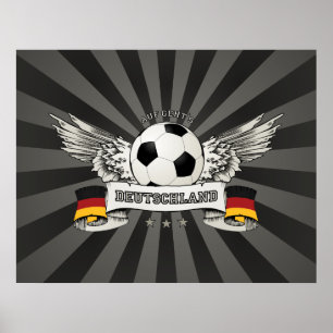 Póster Poster del partidario del equipo nacional del