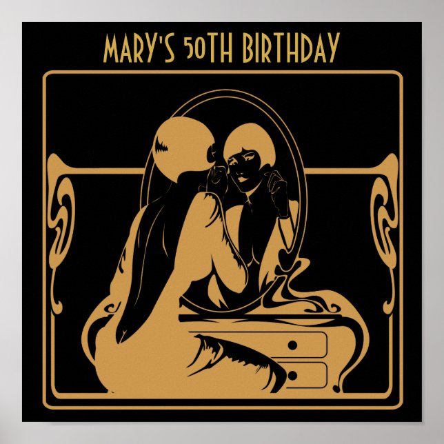 Póster poster del partido de cumpleaños de 1920 (Frente)