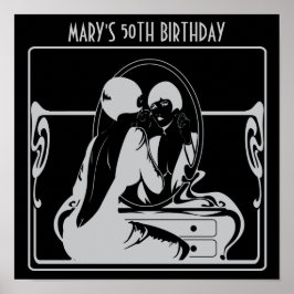 Póster poster del partido de cumpleaños de 1920