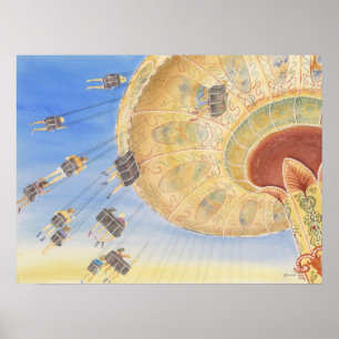 Póster poster del paseo de la diversión