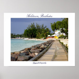 Póster poster del paseo marítimo de Barbados