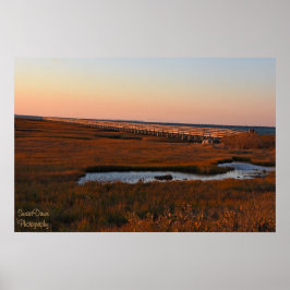 Póster Poster del paseo marítimo de playa de Grey