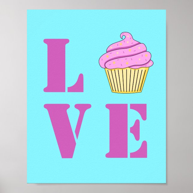 Póster Poster del pastel de amor (Frente)
