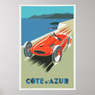 Póster Poster del Patrimonio de Francia de la Costa de Ma