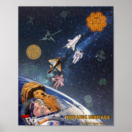 Póster Poster del patrimonio hispano
