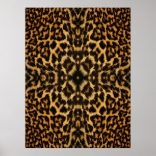 Póster Poster del patrón de leopardo de los leopardos de 
