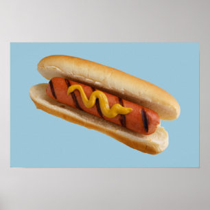 Póster Poster del perrito caliente