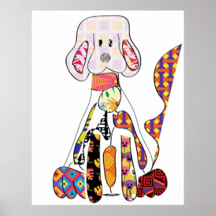 Póster Poster del perrito del remiendo